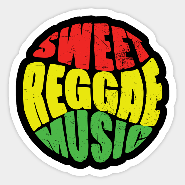 sweet reggae music gift idea Reggae Music Lover Sticker TeePublic